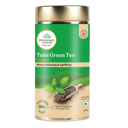 Tulsi Green Tea Classic 100g Tin